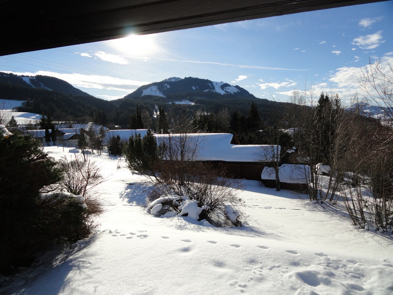 Terrasse im Winter: